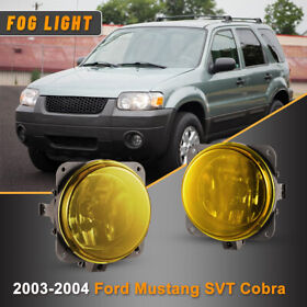 Gtc30-0205-12 Fog Lights Yellow For Ford Escape Mustang Svt Lincoln Ls Replace Front Lamps