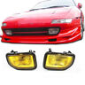 14018-y For 1991-95 Toyota Mr2 Front Driving Fog Light Lamp Yellow Set Kit With Harness