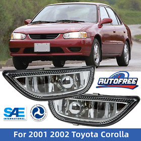 Eaf30-0176-09 For 2001 2002 Toyota Corolla Fog Lights Pair Front Bumper Lamps Clear Glass Lens Eaf30-0176-09 For 2001 2002 Toyota Corolla Fog Lights Pair Front Bumper Lamps Clear Glass Lens