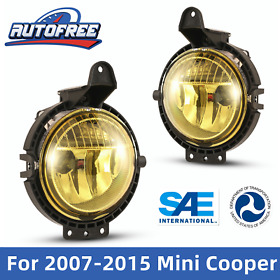 Eaf30-0509-12 For 2007-2015 Mini Cooper Fog Lights Front Bumper Driving Lamp Yellow Replacemen