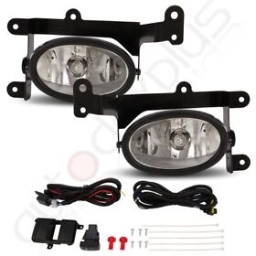 Auto16440501s For Honda Civic 2006-2008 Clear Lens Bumper Fog Lights Lamps With Switch