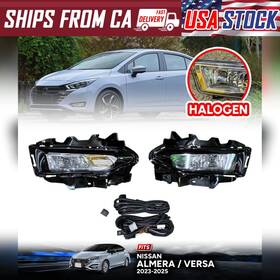 Set-fglmp-hlg-almr-23 For Nissan Fog Lamp Set Halogen Spot Light Almera Versa N18 Facelift 2023-2025