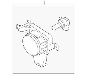 4s4z-15200-aa Ford Genuine Fog Lamp Assembly