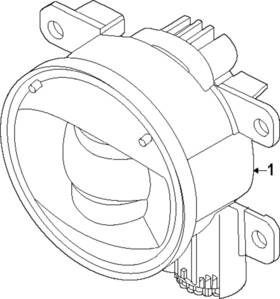 Jb3z-15201-d Ford Genuine Fog Lamp Assembly