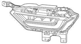Ml3z-15201-g Ford Genuine Fog Lamp Assembly