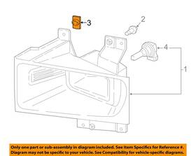 W705958s439 Ford Oem 18-23 F-150 Front Lamps Fog Lamps-fog Lamp U-nut