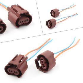 9006 Fortodayyus 550729455808 U Hb4 Wire Pigtail Female Two Harness Fog Light Socket Connector Lamp Us