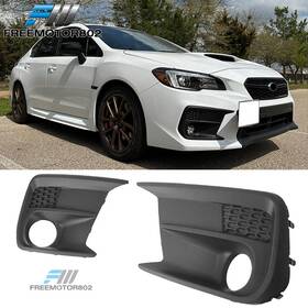 Freemotor802 198073529211 Fits 18-21 Subaru Wrx Limited Oe Style Front Fog Light Covers Pp Textured Black