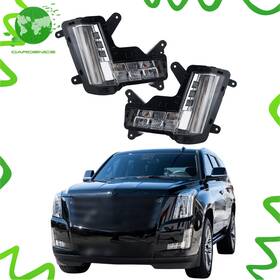 1591296 Gardenice Lh Rh Front Led With Crash Brake For 2015-2019 20 Cadillac Escalade Fog Lamp Light