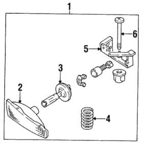 05976552 Gm Genuine Fog Lamp Assembly