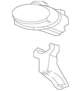 25762947 Gm Genuine Passenger Side Front Fog Lamp