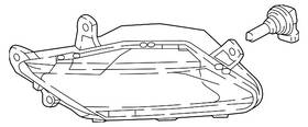 39024269 Gm Genuine Front Driver Side Fog Lamp