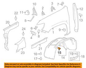 11548580 Gm Oem 16-24 Acadia Front Lamps Fog Lamps-fog Lamp U-nut