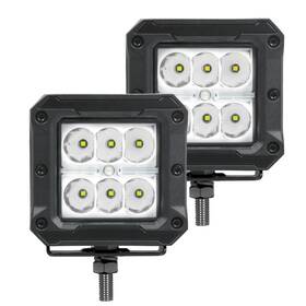 751803023scs Go Rhino Xplor Bright Series For Cube Led Spot Light Kit Pair 3x3 Black Part