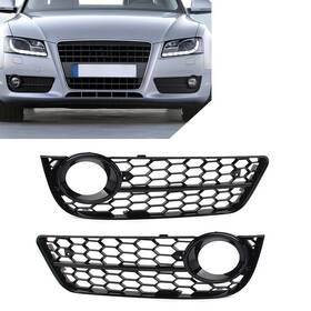 Goodcde 120001664909 1 Pair Honeycomb Mesh Front Bumper Fog Light Grille Cover For Audi A5 2008-11