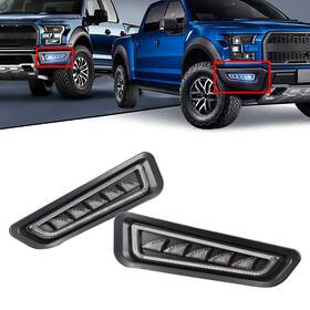 Goodpartscenterus 550742478525 For Ford F150 Raptor 2017-20 Led Daytime Running Lights Fog Lamp Turn Signal