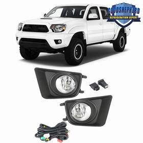 Gp631687dh Goodshepherd18 Pair Of Front Fog Light Lamp With Cover Switch Kit For 2012-2014 2015 Toyota Tacoma