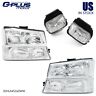 Gpl152546 Gplusmotor Fit For Silverado Avalanche Clear Corner Headlights Fog Lights