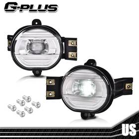 Gpl08081412 Gplusmotor Bumper Fog Lights Upgrade Led Lamps Fit For 2002-2009 Ram 1500 2500