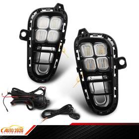 Gd031927 Grandorange Led Drl Running Light Front Fog Lamps With Turn Signal Fits Kia Rio 2018 2019 2020