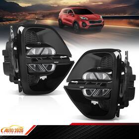 Gd052906 Grandorange Light Led Daytime Running Lamps Drl Pair Fit For 20-21 Kia Sportage Fog