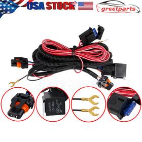Greetparts 606278329098 For Chevy Silverado Fog Light Wiring Harness Kit 03-06 2007 Classic 1500 2500