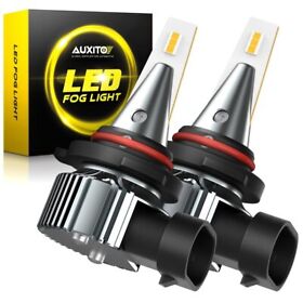 Auxitoi9h10 H10 9145 9140 9155 Led Fog Light Bulb Drl Supr Bright 60w Golden Amber 2pcs