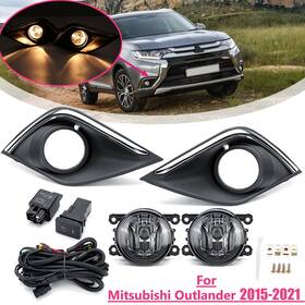 Hy004159 Han Pair Fog Light Lamps With Covers For Mitsubishi Outlander 2016 - 2018