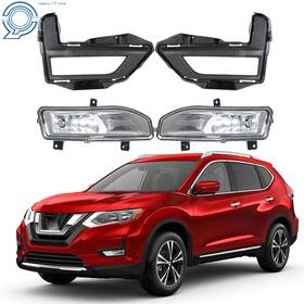 Hp61110 Happy19star Clear Lens Front Bumper Fog Light With Switch For Nissan Rogue S Sl Sv 2017-2020