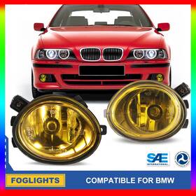 Wj30-0081-12 Hawkley Bumper Fog Lights With Bulbs Fit For 01-05 Bmw E46 3 Series M3 / 2000-2003 M5 Pair