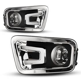 Cfwj-0474-c Headlightsdepot Halogen Fog Light Kit With Clear Lens Fits 2016-2019 Nissan Titan And Xd