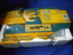 003-239-801 Hella Nos Model 155 Halogen H2 Fog Lamp Set Porsche Mercedes Audi Vw