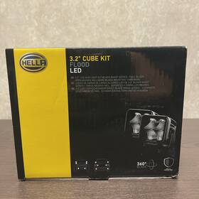 176-811 Hella 082300807660 Black Magic Led Cube Kit 3.2inch Flood Light 1fa 358