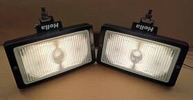 1ne006300-07 Hella Jumbo 220 Vintage Off-road Fog Lights Set - As Shown Good Condition