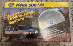 Hella 76110 Pair Comet 500 Driving Lamp White Spot Light With Cover