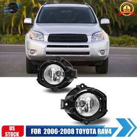 Um30-0441-09 Holi Motor Fog Lights For 06-08 Toyota Rav4 Clear Bumper Driving Lamps Wiring Switch Kit