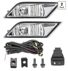 Honda Odyssey Replacement Assembly Fog Lamps Kit Hd476-3 For 2011-2013 Lights And Set L&r Side