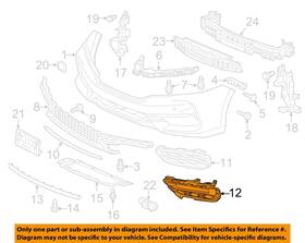 71115t3la51 Honda Oem 16-17 Accord Front Bumper Components-fog Lamp Bezel