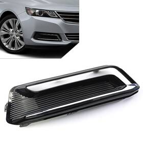 Hukyu 550725723574 Car Front Bumper Fog Light Lamp Cover Abs Black For Chevrolet Impala 2014-2020