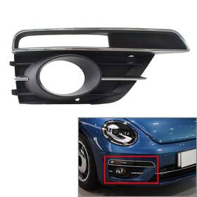 Hukyu 550733615441 Us Front Bumper Fog Light Lamp Grill Bezel Cover For Vw Beetle 2016-2019