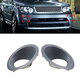 Hukyu 550735316810 Pair Fog Lamp Light Bezel Frame For Land Rover Range Sport 2010-2013