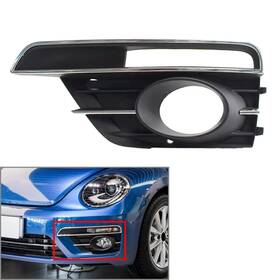 Hukyu 550740661981 Us Front Bumper Fog Light Lamp Grill Bezel Cover For Vw Beetle 2016-2019 Left