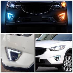 Hukyu-2015yf238 Hukyu 2 Pcs Front Left Right Led Daytime Running Lights Drl For Mazda Cx-5 2012-2014