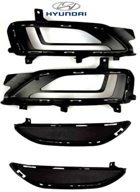 86525d3530 Hyundai 4 Pcs/ Genuine Front Fog Lamp Upper Cover Molding Trim Bumper Bezel Tucson