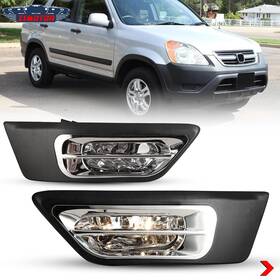 Wj30-0105-09 I1motor Pair Fog Lights For Honda Cr-v 2002-2004 Factory Driving Bumper Lamp Wiring Kit