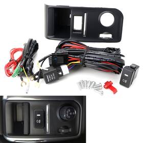 Fs89fs342-p2 Ijdmtoy Oe-spec Auxiliary Fog Light Switch Panel Frame Wire For 14-16 Gmc Sierra 1500