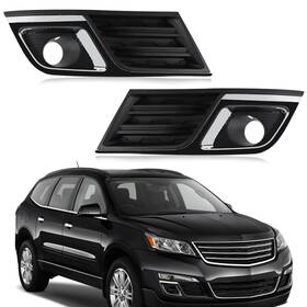 Mck-2506-zh Iker Front Fog Light Bezel Set Compatible With Chevy Traverse Left And Right