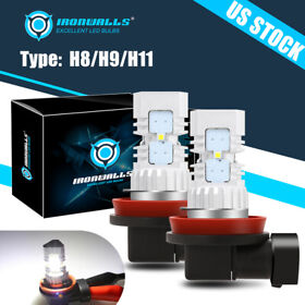 Smafay-fog-0110101 Ironwalls H11 H8 100w Led Fog Light Bulb Driving Lamp Drl 6500k Xenon High Power