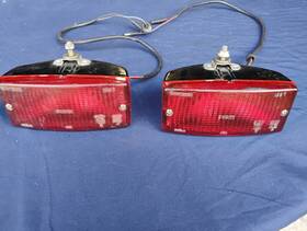 Dac1855 Jaguar Dac2695 Genuine Xj6 Xj12 Xjs Red Rear Bumper Fog Light Pair