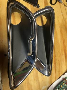 Jeep 768381681460 For 2017-2020 Grand Cherokee Fog Light Grille Cover Lamp Bezel Trim Lh Rh